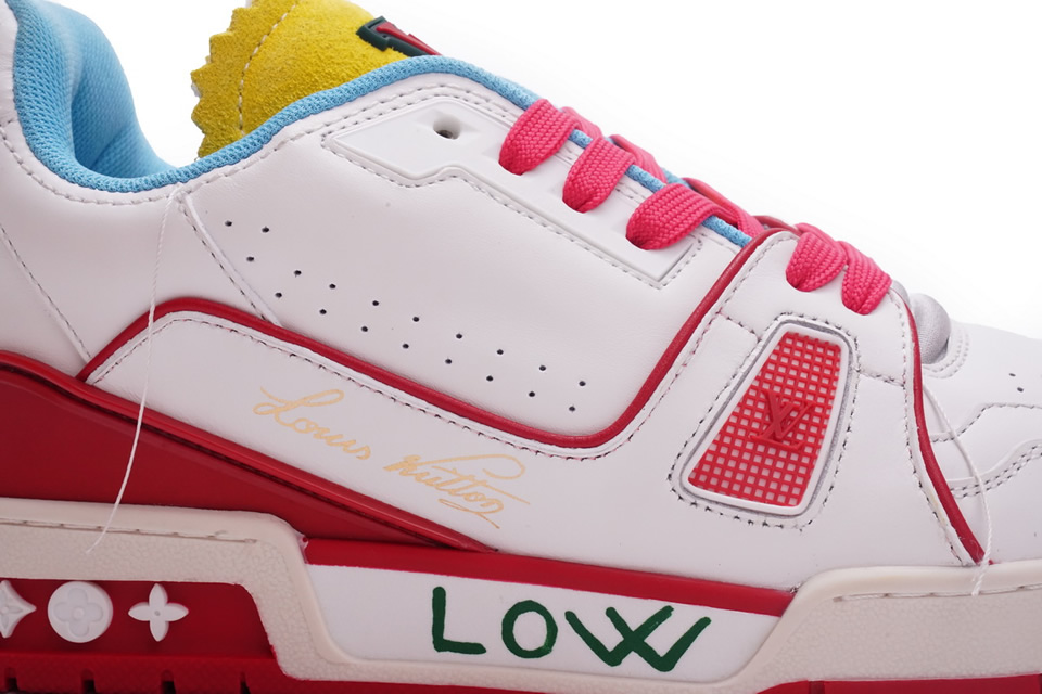 Louis Vuitton Trainer White Blue Yellow Ms0227 13 - kickbulk.cc