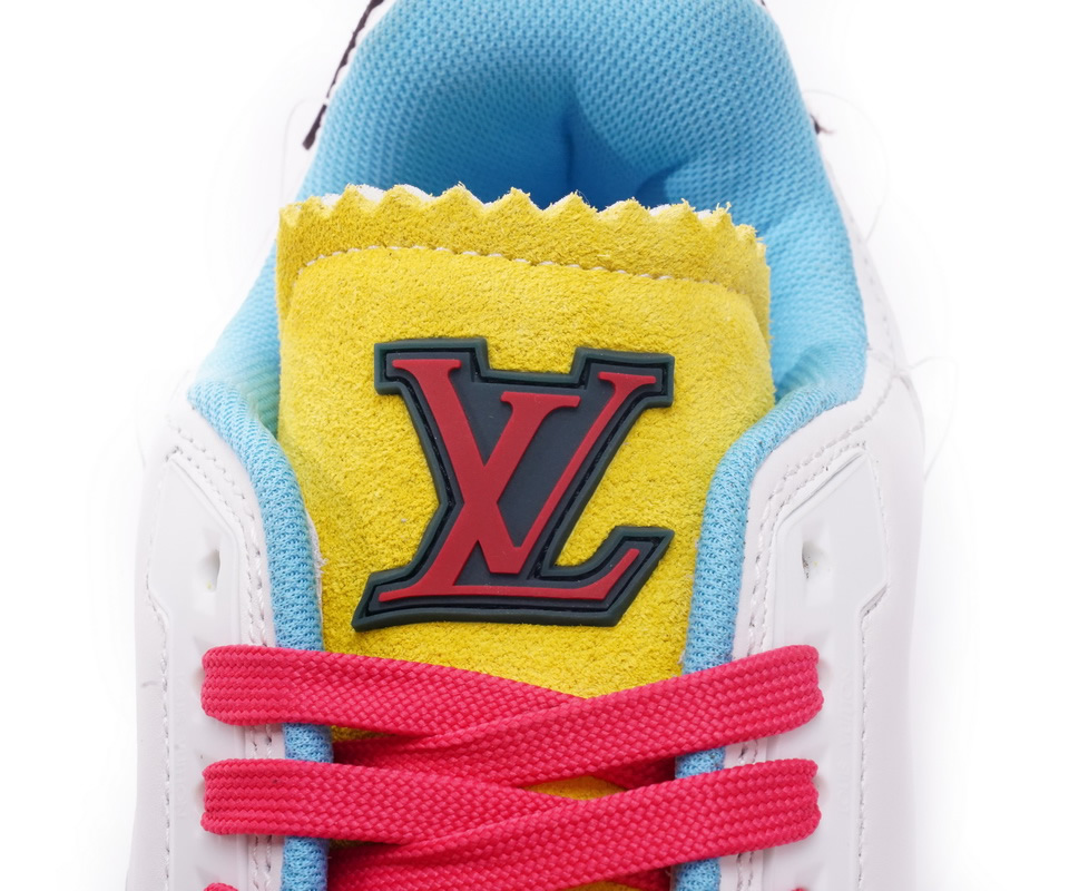 Louis Vuitton Trainer White Blue Yellow Ms0227 6 - kickbulk.cc