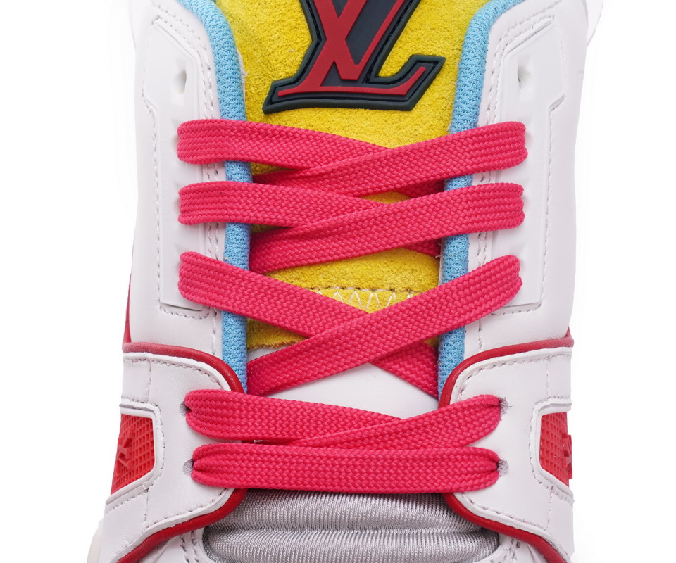 Louis Vuitton Trainer White Blue Yellow Ms0227 7 - www.kickbulk.cc