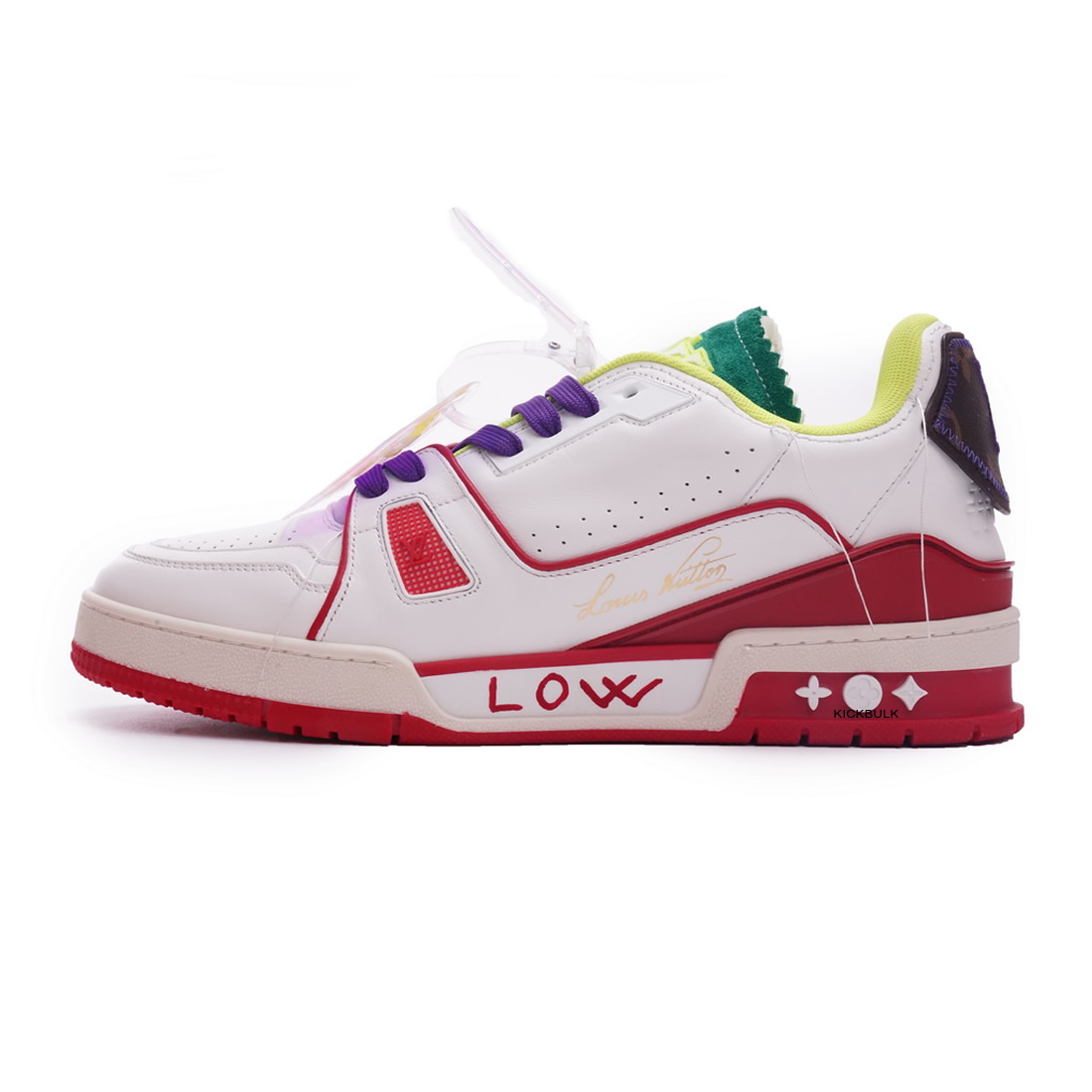 Louis Vuitton Trainer White Yellow Green Ms0229 1 - kickbulk.cc