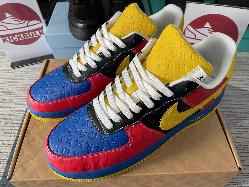 Louis Vuitton Nike Air Force 1 Red Yelow Ms0232 11 3 - kickbulk.cc