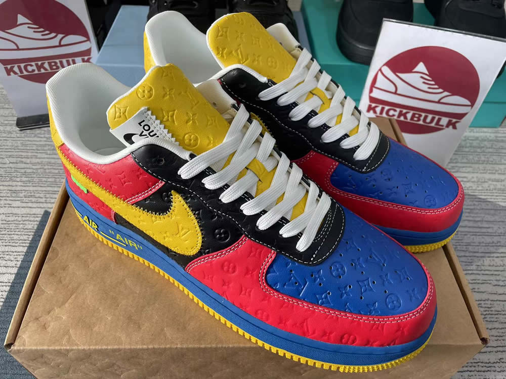 Louis Vuitton Nike Air Force 1 Red Yelow Ms0232 11 4 - kickbulk.cc