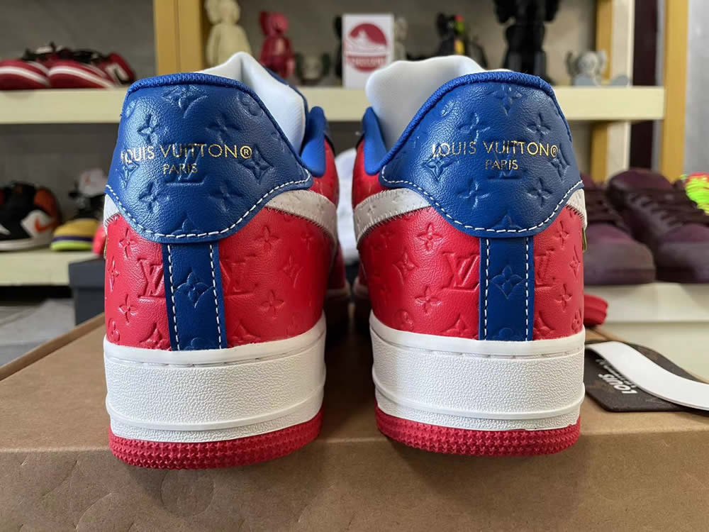 Louis Vuitton Nike Air Force 1 Red Blue White Ms0232 12 6 - kickbulk.cc