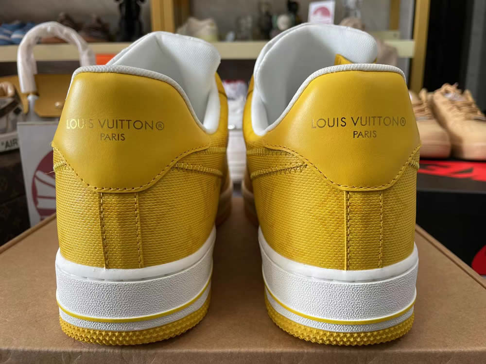 Louis Vuitton Nike Air Force 1 Yellow White Ms0232 4 - www.kickbulk.cc