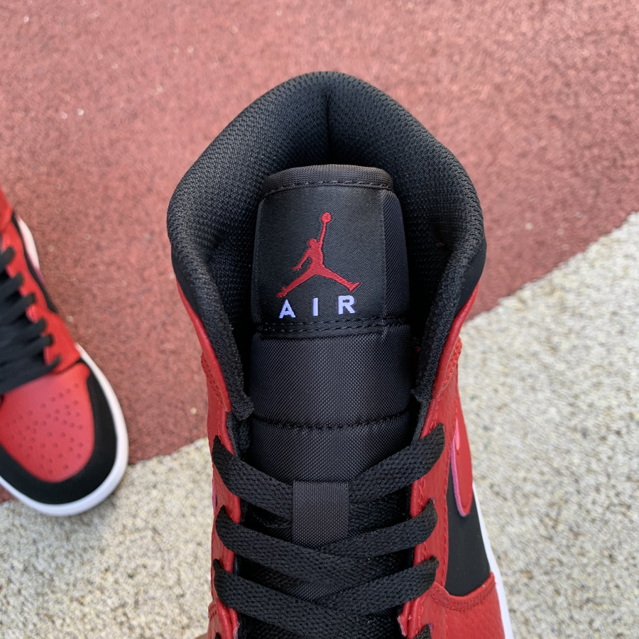 Nike Air Jordan 1 Mid Gs Black Gym Red 554725 054 13 - kickbulk.cc