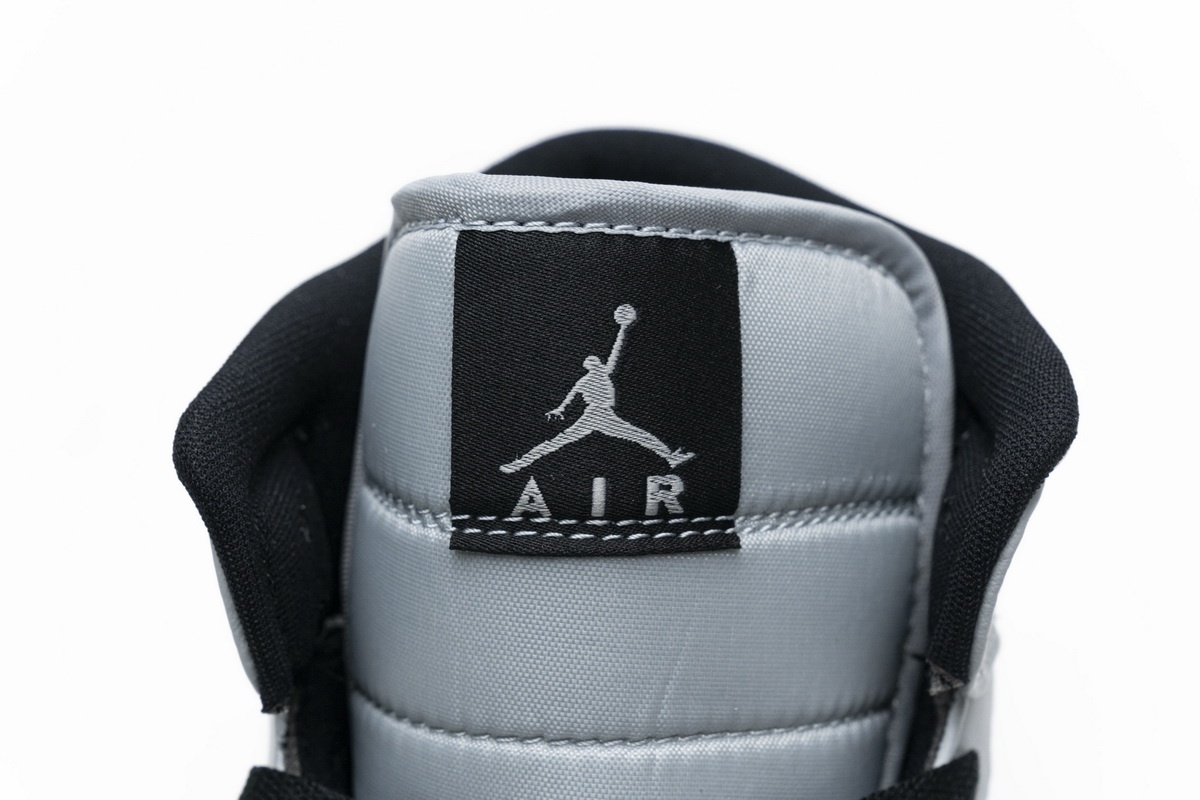 Nike Air Jordan 1 Mid Gs Light Smoke Grey 554725 092 24 - kickbulk.cc
