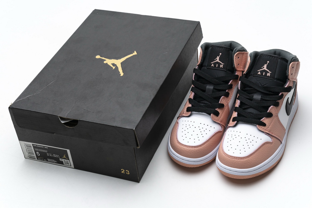 Nike Air Jordan 1 Mid Gs Pink Quartz 555112 603 15 - kickbulk.cc