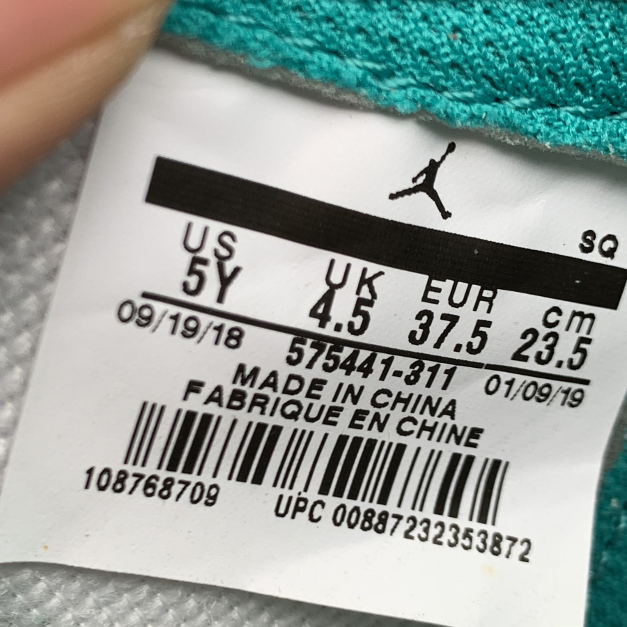 Nike Air Jordan 1 Retro High Og Gs Turbo Green 575441 311 22 - kickbulk.cc