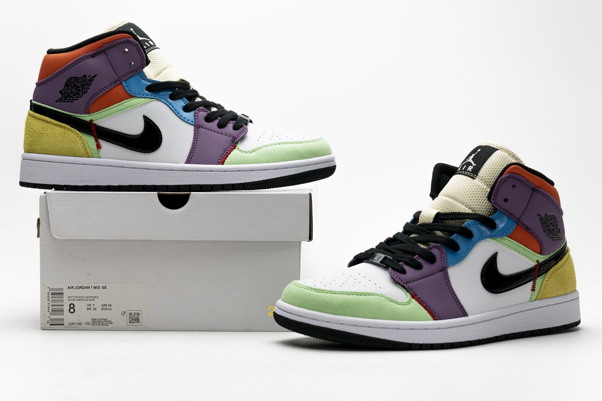 Nike Air Jordan 1 Mid Se Multi Colour W Cw1140 100 9 - kickbulk.cc