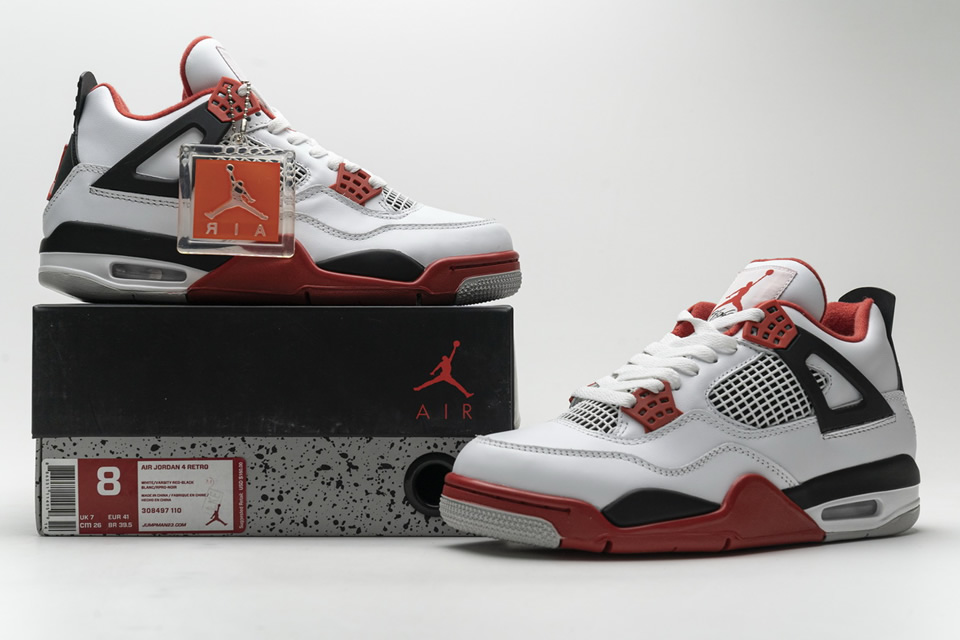 Nike Air Jordan 4 Retro Fire Red 308497 110 3 - kickbulk.cc