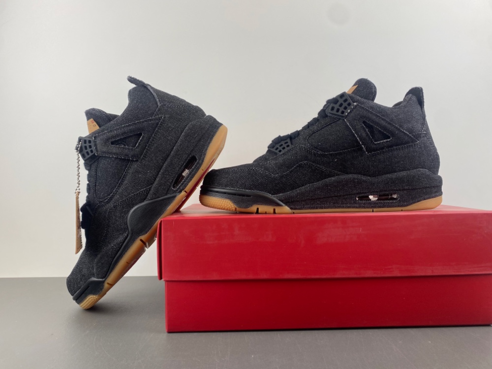 Air Jordan 4 Retro Levis Black Jeans A02571 001 11 - kickbulk.cc