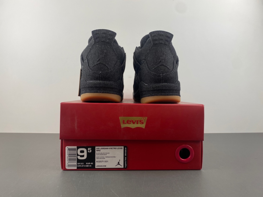Air Jordan 4 Retro Levis Black Jeans A02571 001 15 - kickbulk.cc