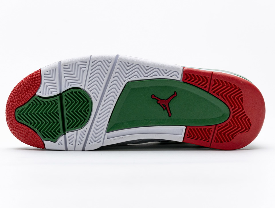 Nike Air Jordan 4 Retro White Green Red Aq3816 063 9 - kickbulk.cc