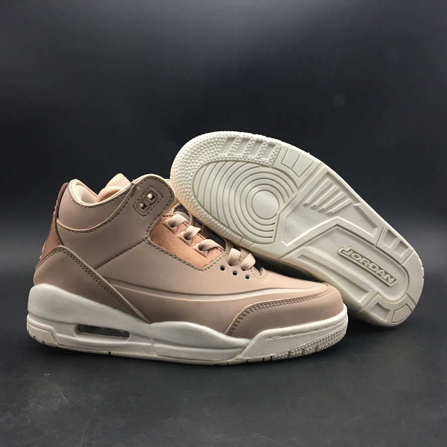 Nike Air Jordan 3 Particle Beige Se Rose Gold Womens Gs Size Ah7859 205 4 - kickbulk.cc