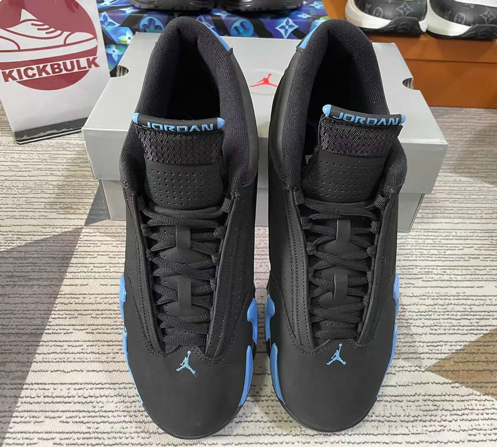 Air Jordan 14 Black University Blue 487471 002 13 - kickbulk.cc