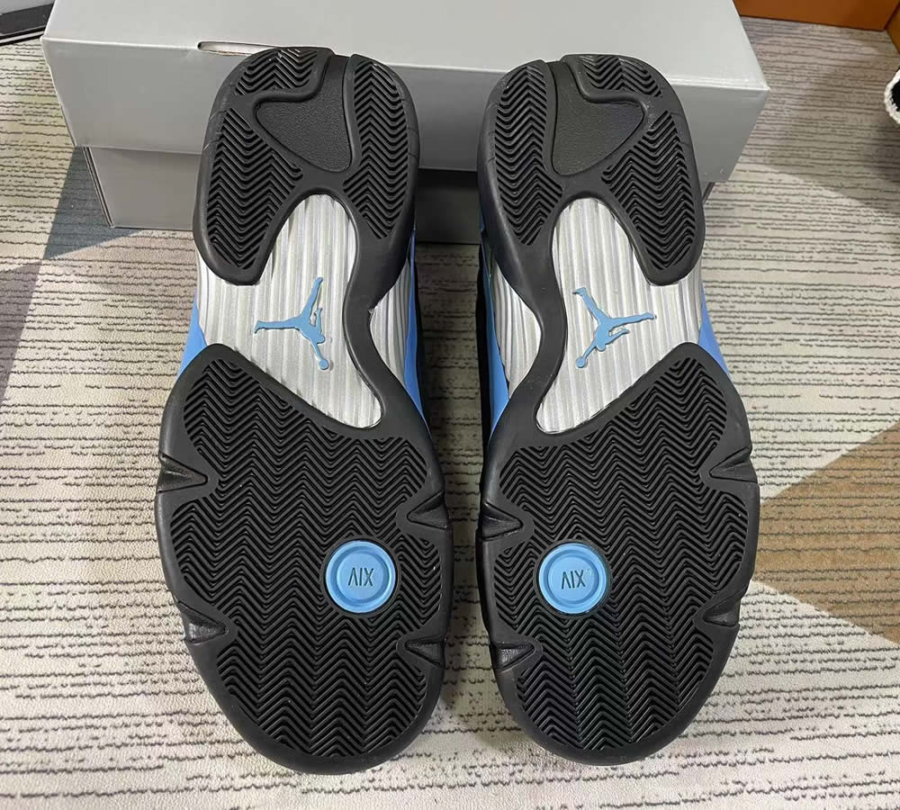Air Jordan 14 Black University Blue 487471 002 14 - kickbulk.cc