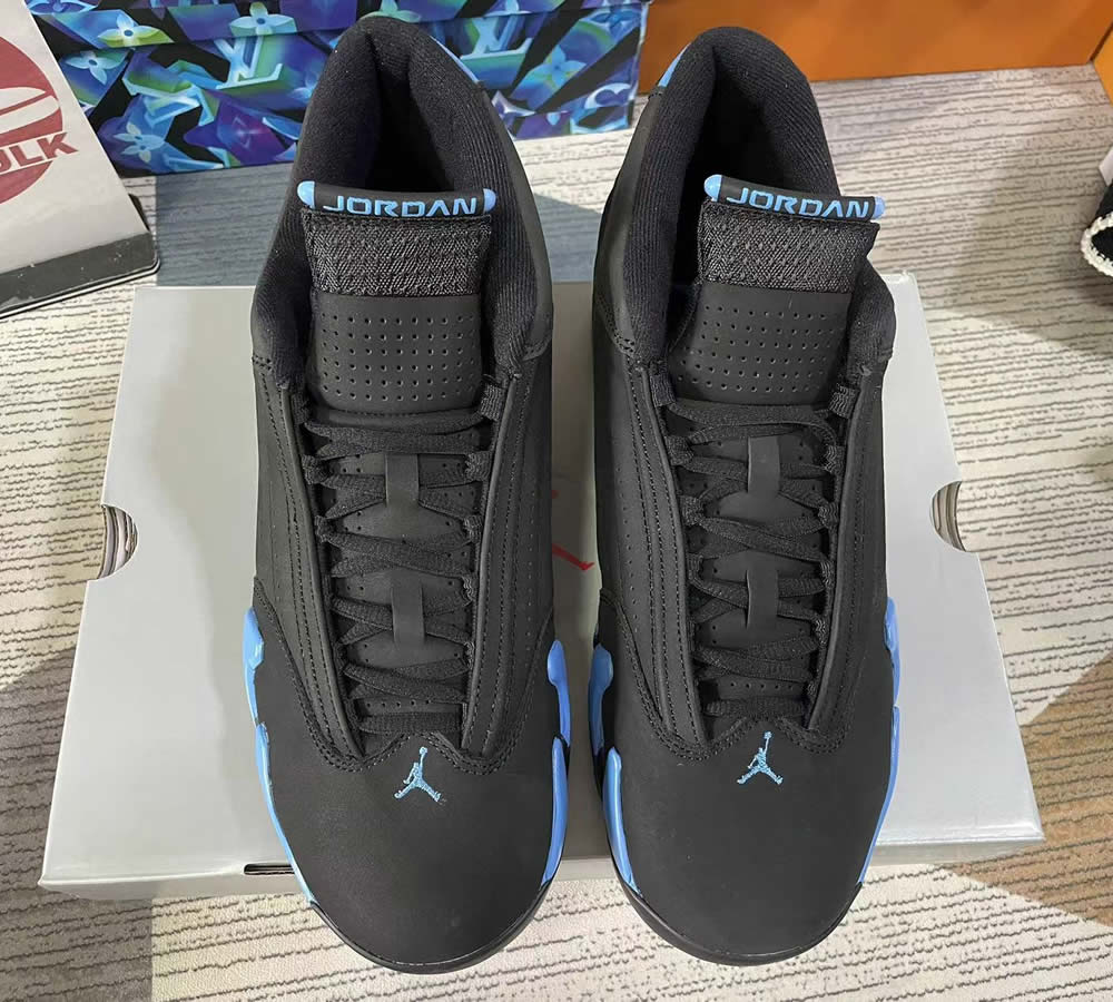 Air Jordan 14 Black University Blue 487471 002 5 - kickbulk.cc