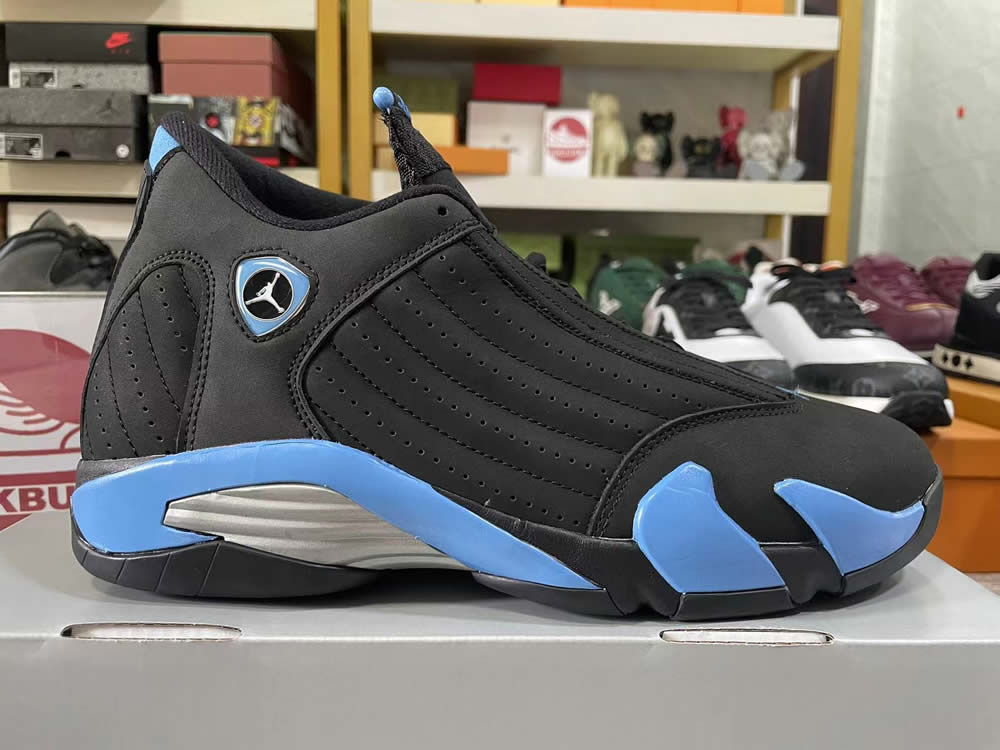 Air Jordan 14 Black University Blue 487471 002 9 - kickbulk.cc
