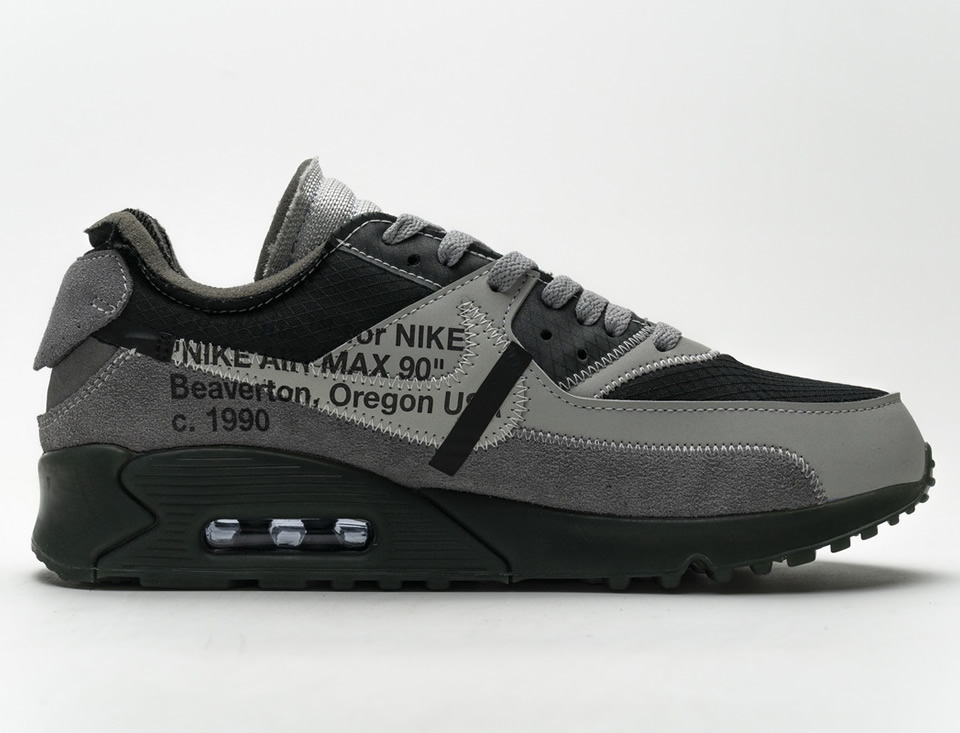 Off White Nike Air Max 90 Grey 6 - kickbulk.cc