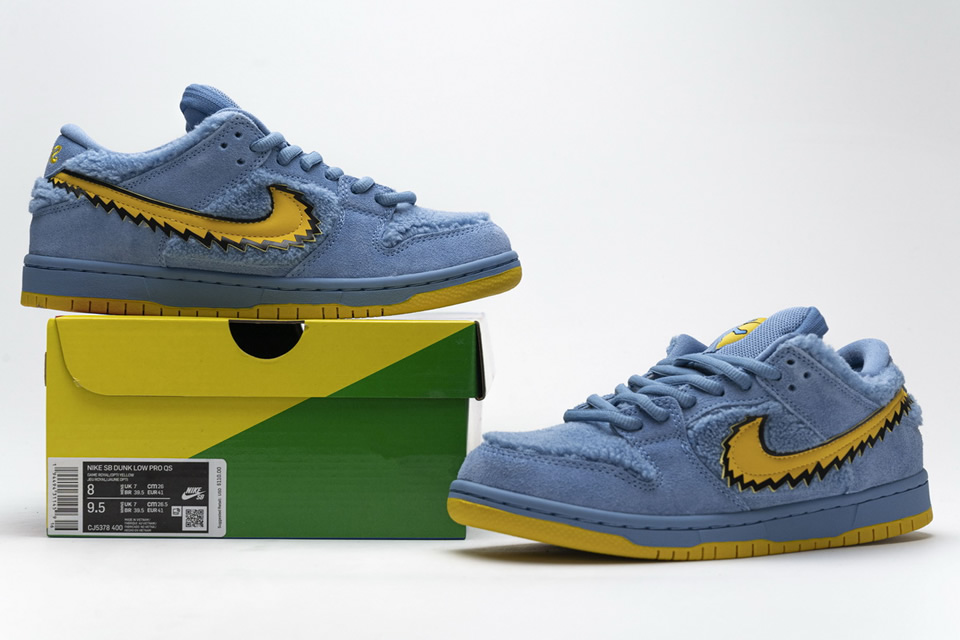 Grateful Dead Nike Sb Dunk Low Pro Qs Blue Bear Cj5378 400 3 - kickbulk.cc