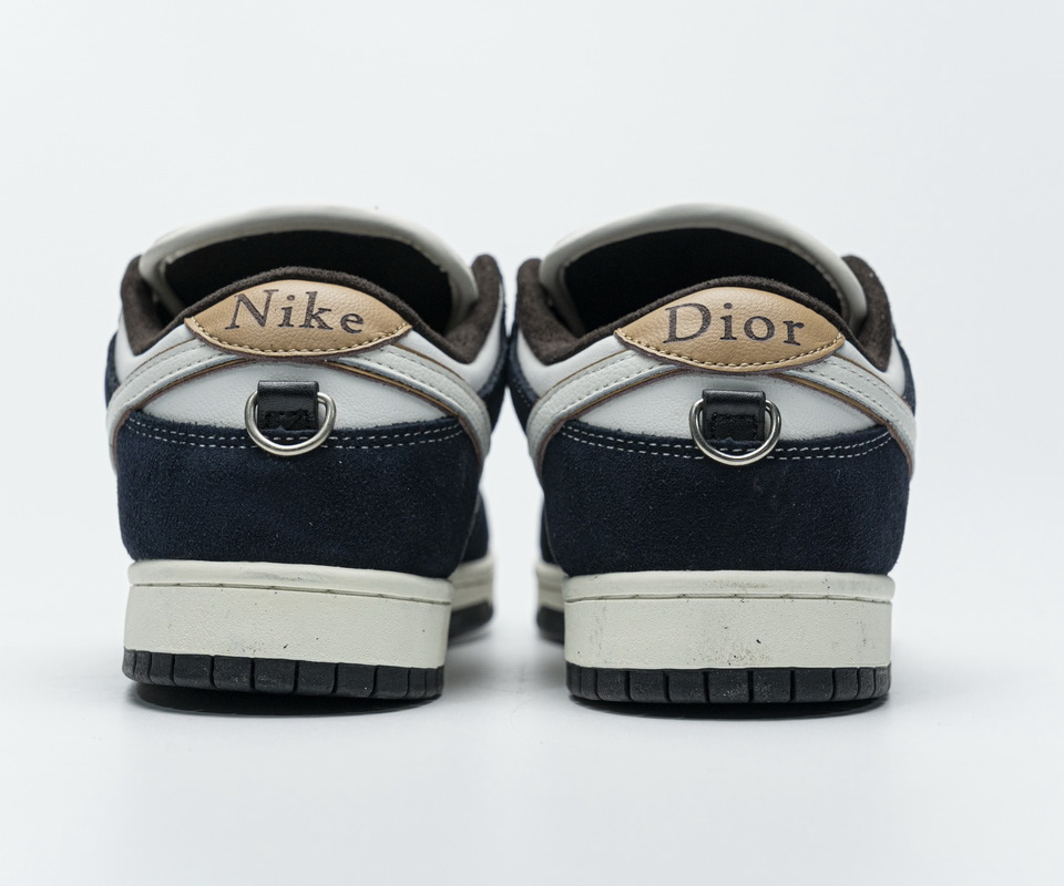 Nike Dunk Sb Dior White Ink Blue Custom Made 5 - kickbulk.cc