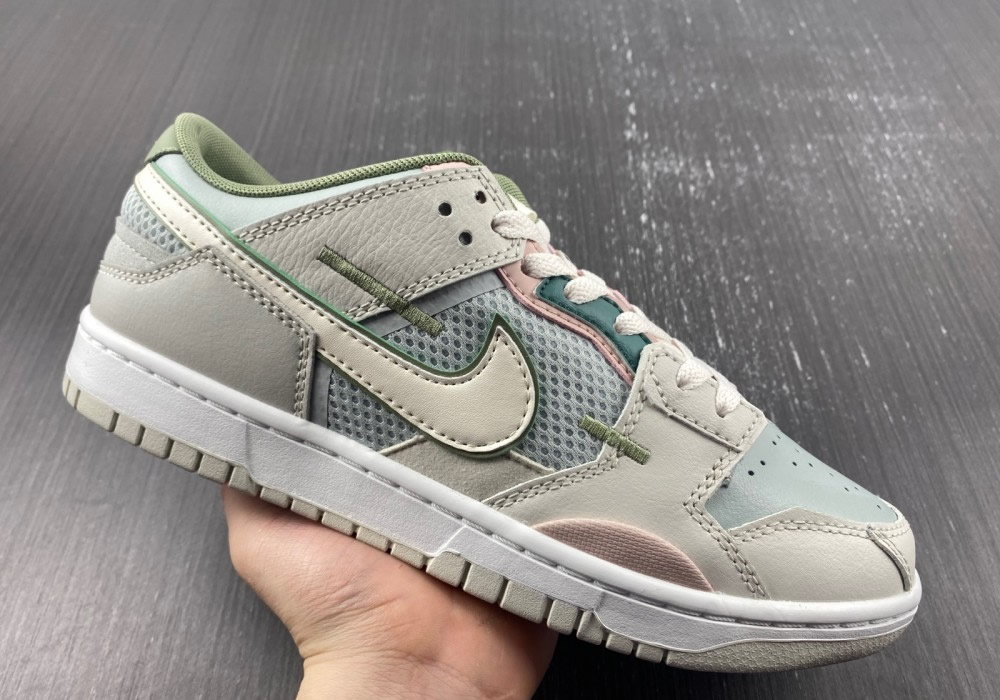 Nike Dunk Scrap Se Grey Haze Oil Green Dm0802 001 10 - kickbulk.cc