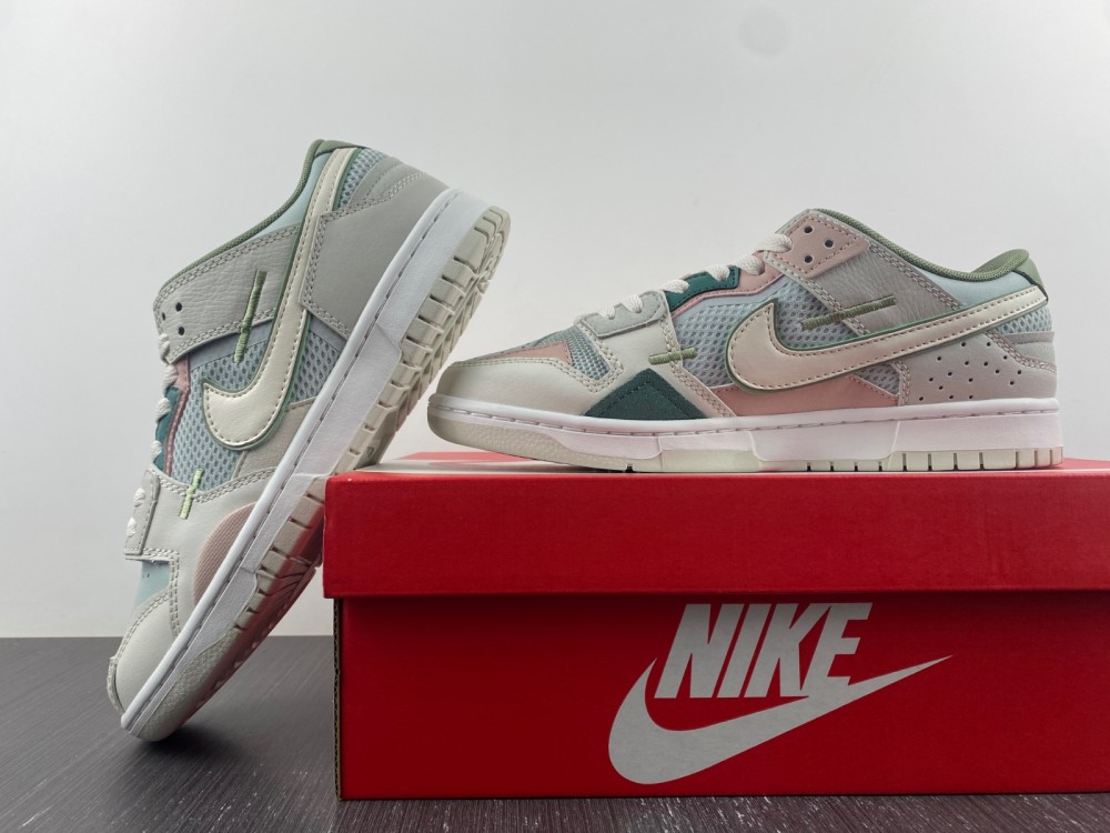 Nike Dunk Scrap Se Grey Haze Oil Green Dm0802 001 12 - kickbulk.cc