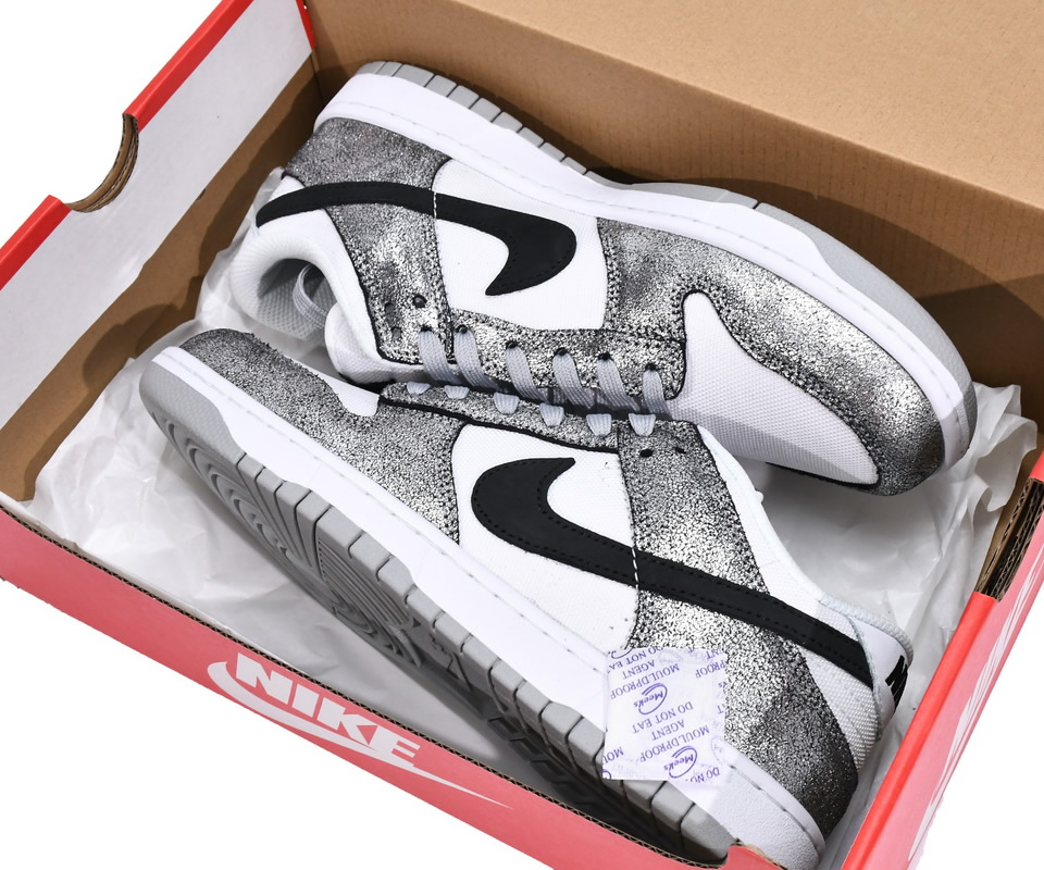 Nike Dunk Low Silver Cracked Leather Shimmer Do5882 001 6 - www.kickbulk.cc