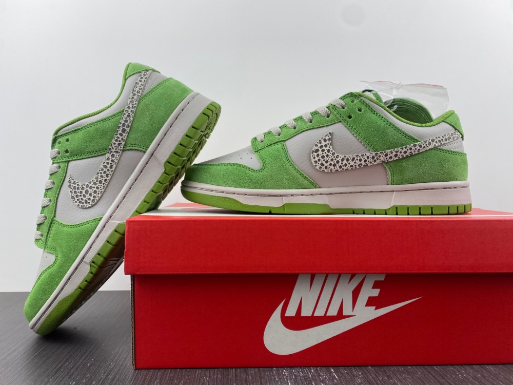 Nike Dunk Low Safari Swoosh Chlorophyll Dr0156 300 13 - kickbulk.cc