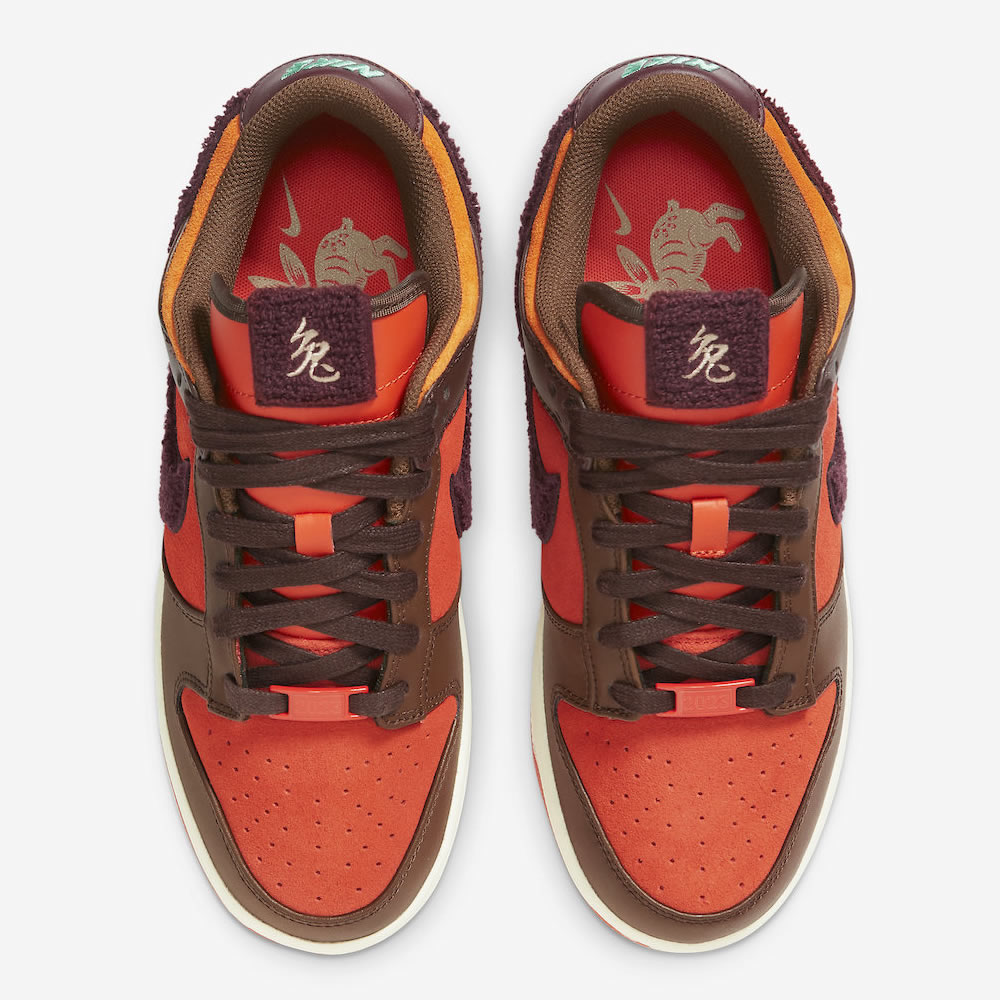 Nike Dunk Low Year Of The Rabbit Brown Orange Fd4203 661 2 - kickbulk.cc