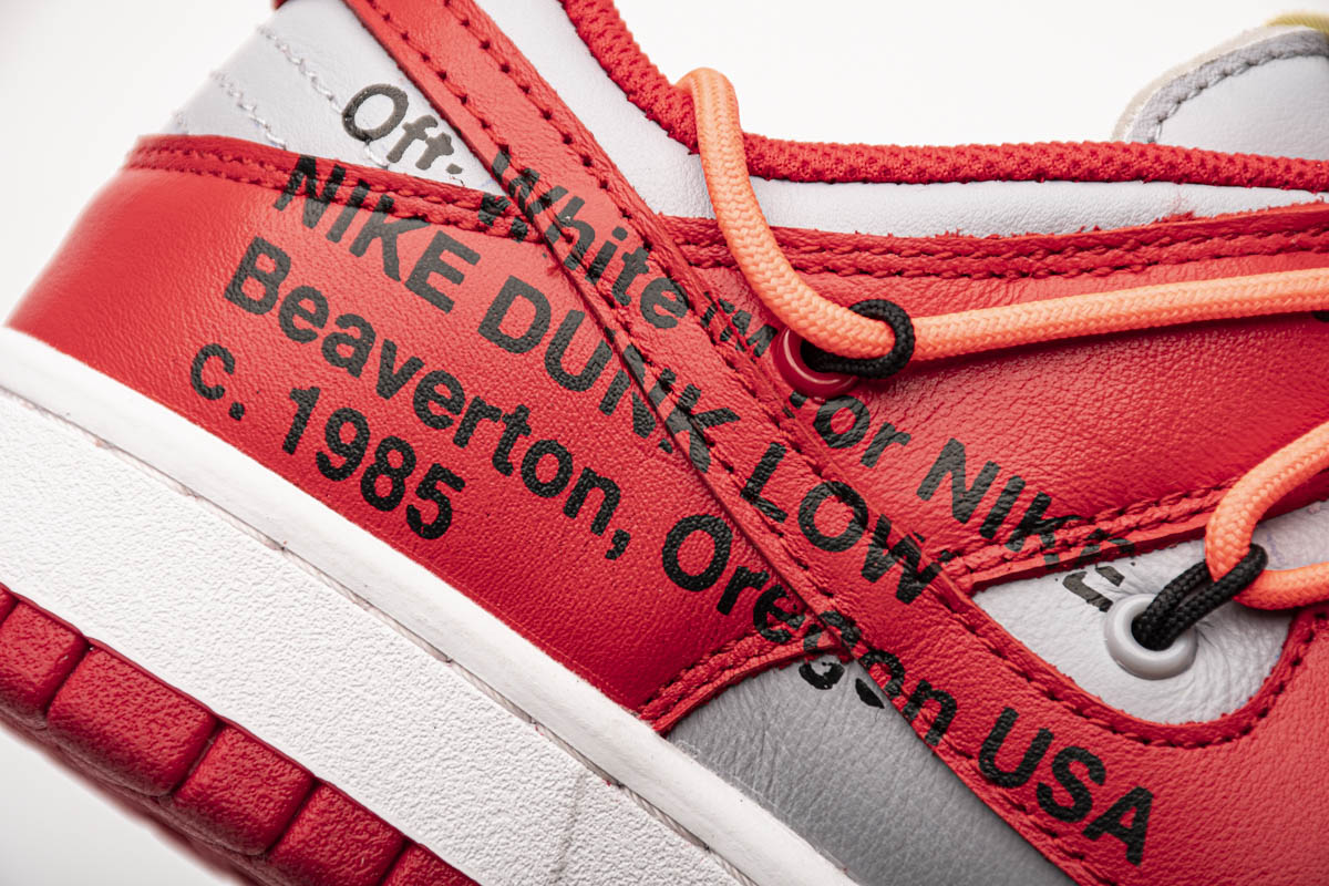 Off White X Nike Dunk Low University Red Ct0856 600 21 - kickbulk.cc