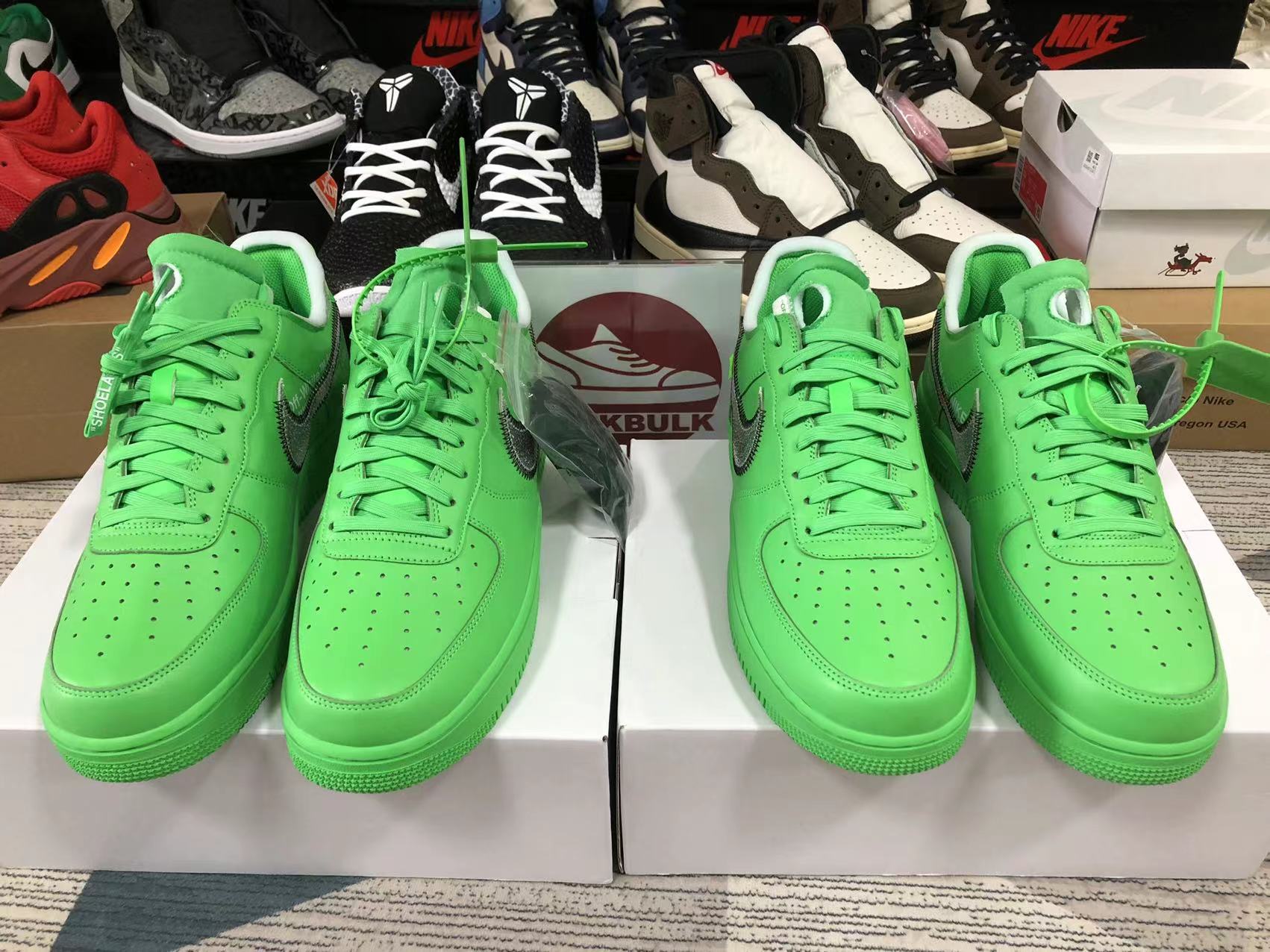 Off-White Air Force 1 Low Light Green Spark - DX1419-300 | Limited Resell
