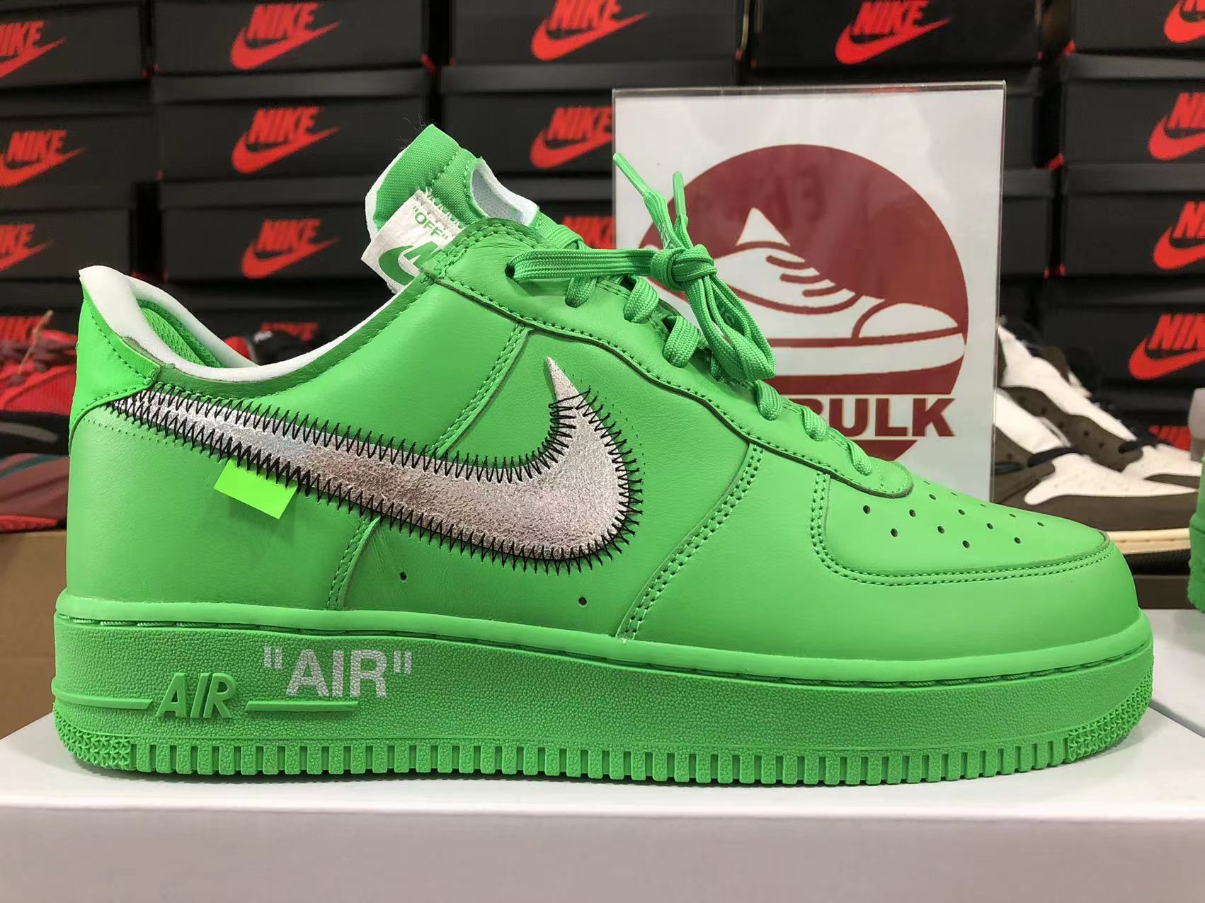 OFF-WHITE X AIR FORCE 1 LOW 'LIGHT GREEN SPARK' 2022 DX1419-300 ...